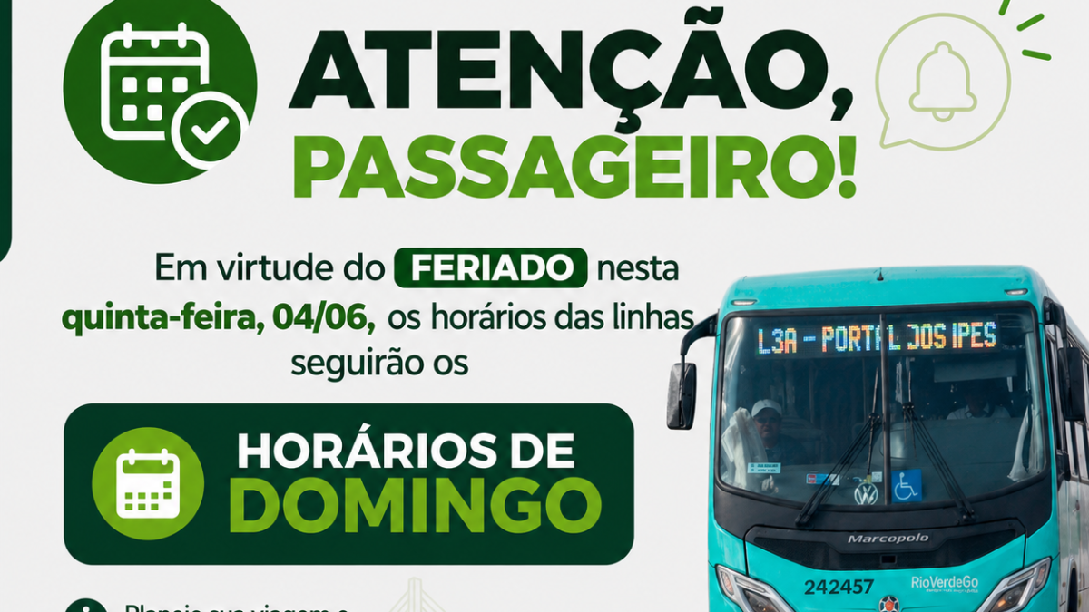 Fique atento aos Horarios de Feriado!